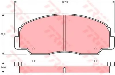 Комплект тормозных колодок, дисковый тормоз TRW купить