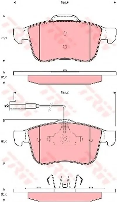 Комплект тормозных колодок, дисковый тормоз COTEC TRW купить