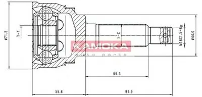 Шарнирный комплект, приводной вал KAMOKA KAMOKA купить