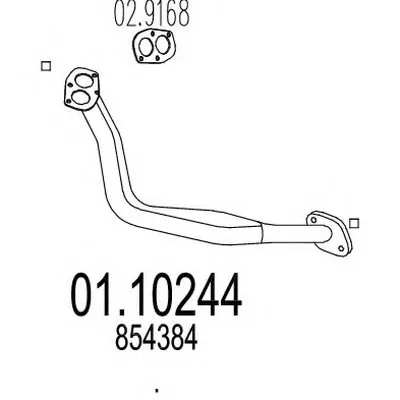 Труба выхлопного газа MTS купить