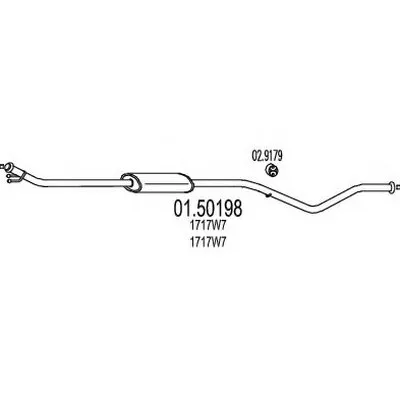 Средний глушитель выхлопных газов MTS купить