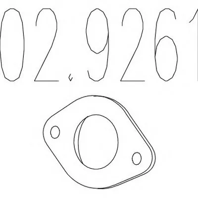 Прокладка, труба выхлопного газа MTS купить