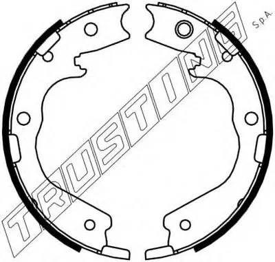 Комплект тормозных колодок, стояночная тормозная система TRUSTING купить
