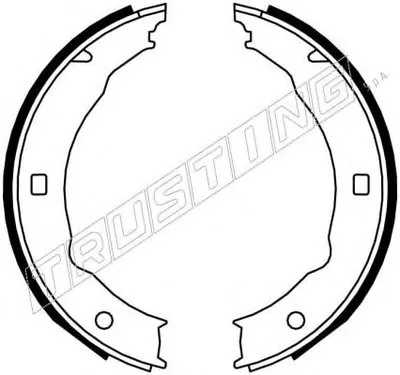 Комплект тормозных колодок, стояночная тормозная система TRUSTING купить