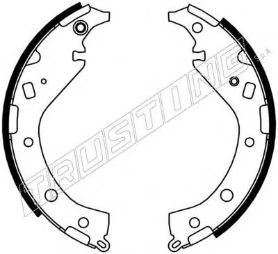 Комплект тормозных колодок REPARATION KIT TRUSTING купить