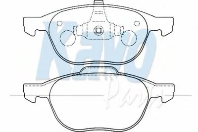 Комплект тормозных колодок, дисковый тормоз MK KASHIYAMA KAVO PARTS купить