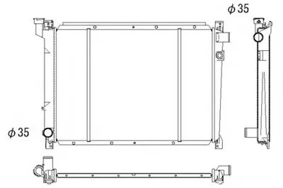 Радиатор, охлаждение двигателя NRF купить