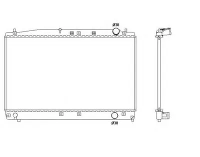 Радиатор, охлаждение двигателя NRF купить