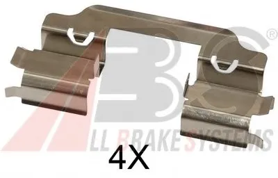 Комплектующие, колодки дискового тормоза A.B.S. купить