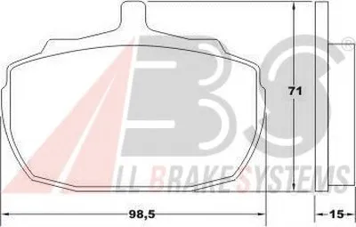 Комплект тормозных колодок, дисковый тормоз A.B.S. купить