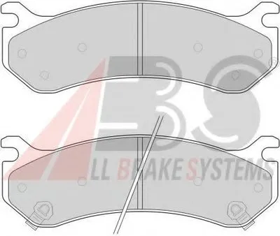 Комплект тормозных колодок, дисковый тормоз A.B.S. купить