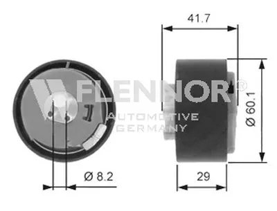 Натяжной ролик, ремень ГРМ FLENNOR купить