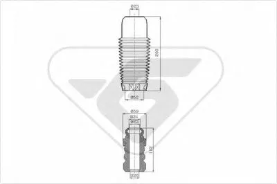 Пылезащитный комплект, амортизатор HUTCHINSON купить