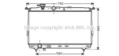 Радиатор, охлаждение двигателя AVA QUALITY COOLING купить