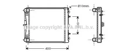 Радиатор, охлаждение двигателя AVA QUALITY COOLING купить