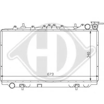 Радиатор, охлаждение двигателя DIEDERICHS купить