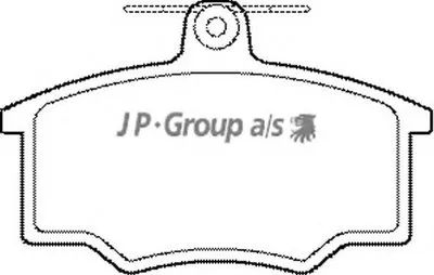 Комплект тормозных колодок, дисковый тормоз QH JP GROUP купить