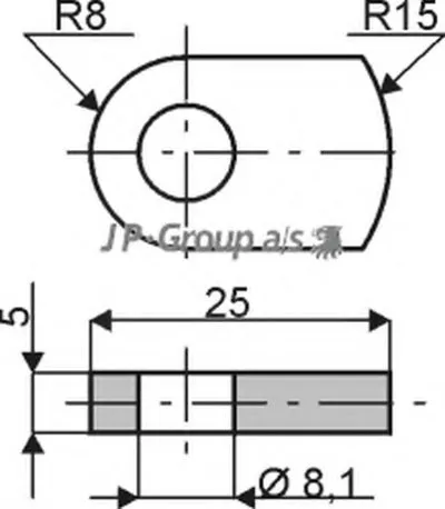 Газовая пружина, крышка багажник QH JP GROUP купить