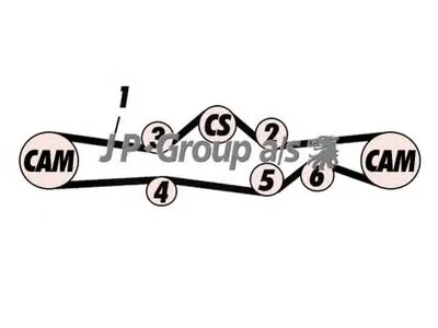 Комплект ремня ГРМ QH JP GROUP купить
