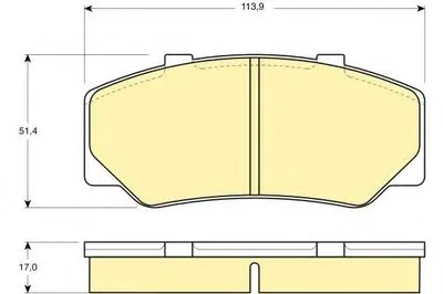 Комплект тормозных колодок, дисковый тормоз GIRLING купить