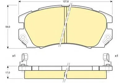 Комплект тормозных колодок, дисковый тормоз GIRLING купить