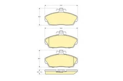 Комплект тормозных колодок, дисковый тормоз GIRLING купить