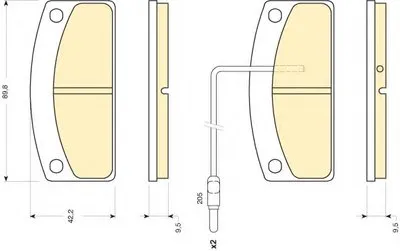 Комплект тормозных колодок, дисковый тормоз GIRLING купить