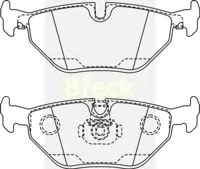 Комплект тормозных колодок, дисковый тормоз BRECK купить
