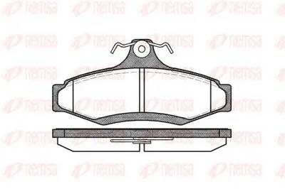 Комплект тормозных колодок, дисковый тормоз KAWE купить