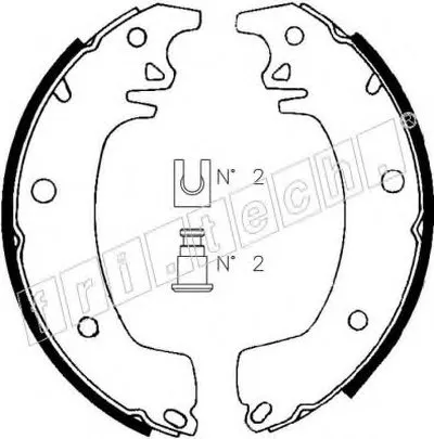 Комплект тормозных колодок fri.tech. купить