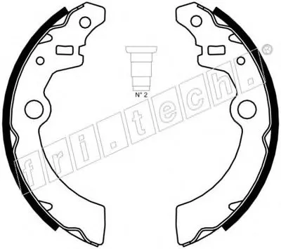 Комплект тормозных колодок fri.tech. купить