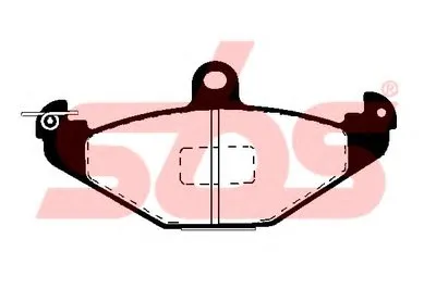 Комплект тормозных колодок, дисковый тормоз sbs купить
