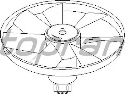 Вентилятор, охлаждение двигателя TOPRAN купить