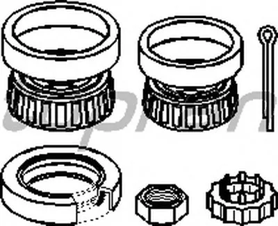 Комплект подшипника ступицы колеса TOPRAN купить