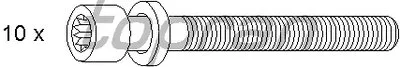 Комплект болтов головки цилидра TOPRAN купить