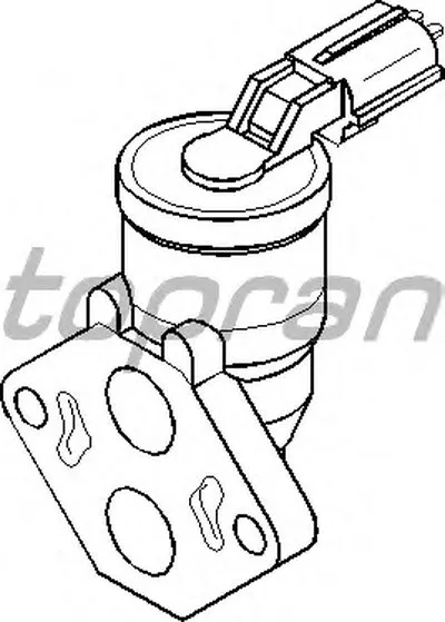 Поворотная заслонка, подвод воздуха TOPRAN купить
