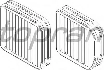Фильтр, воздух во внутренном пространстве TOPRAN купить