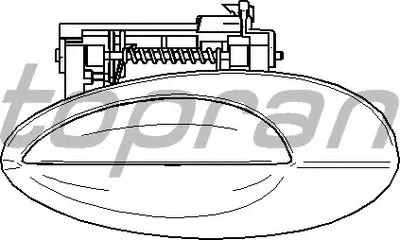 Ручка двери TOPRAN купить