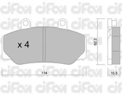 Комплект тормозных колодок, дисковый тормоз CIFAM купить