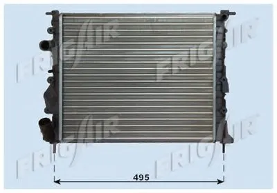Радиатор, охлаждение двигателя FRIGAIR купить