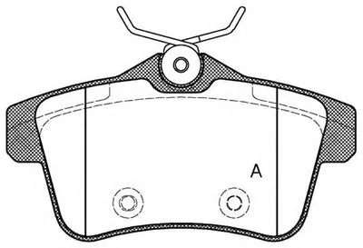 Комплект тормозных колодок, дисковый тормоз ADVANCE OPEN PARTS купить