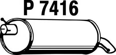 Глушитель выхлопных газов конечный FENNO купить