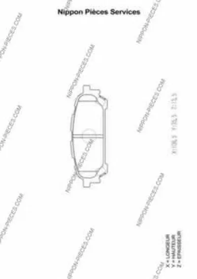 Комплект тормозных колодок, дисковый тормоз NPS купить