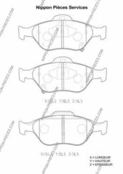 Комплект тормозных колодок, дисковый тормоз NPS купить