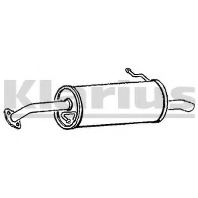 Глушитель выхлопных газов конечный KLARIUS купить