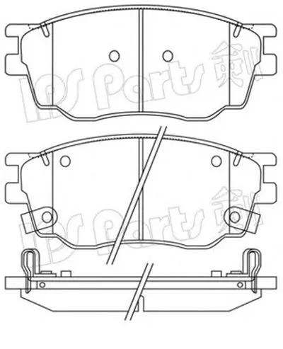 Комплект тормозных колодок, дисковый тормоз IPS Parts IPS Parts купить