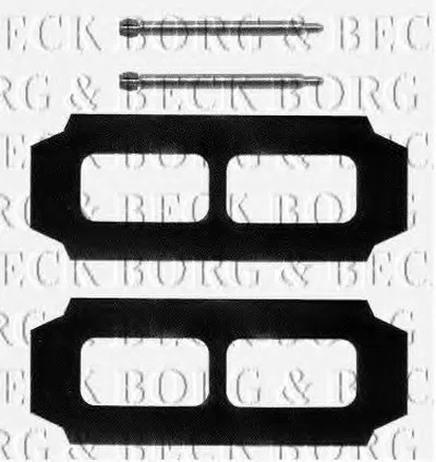 Комплектующие, колодки дискового тормоза BORG & BECK купить