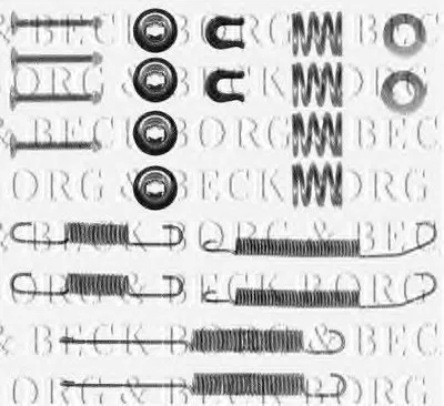 Комплектующие, колодки дискового тормоза BORG & BECK купить
