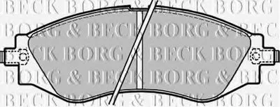 Комплект тормозных колодок, дисковый тормоз BORG & BECK купить
