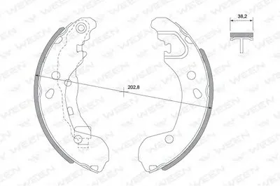 Комплект тормозных колодок WEEN купить